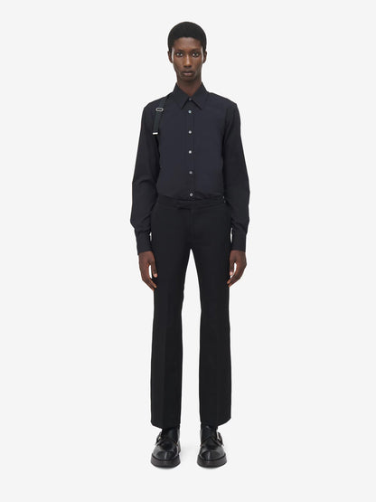 Outlet online McQueen Hombre Camisa Harness color Negro sku 531-006511 01 - Foto 2