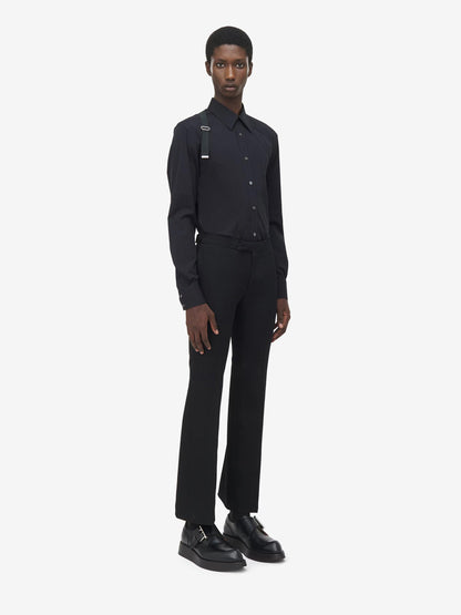 Outlet online McQueen Hombre Camisa Harness color Negro sku 531-006511 01 - Foto 3