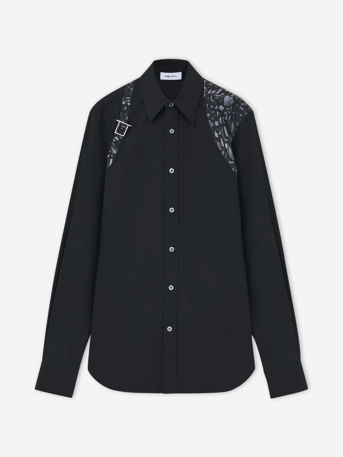 Outlet online McQueen Hombre Camisa Arnés Plumas color Negro sku 531-006513 01 - Foto 1