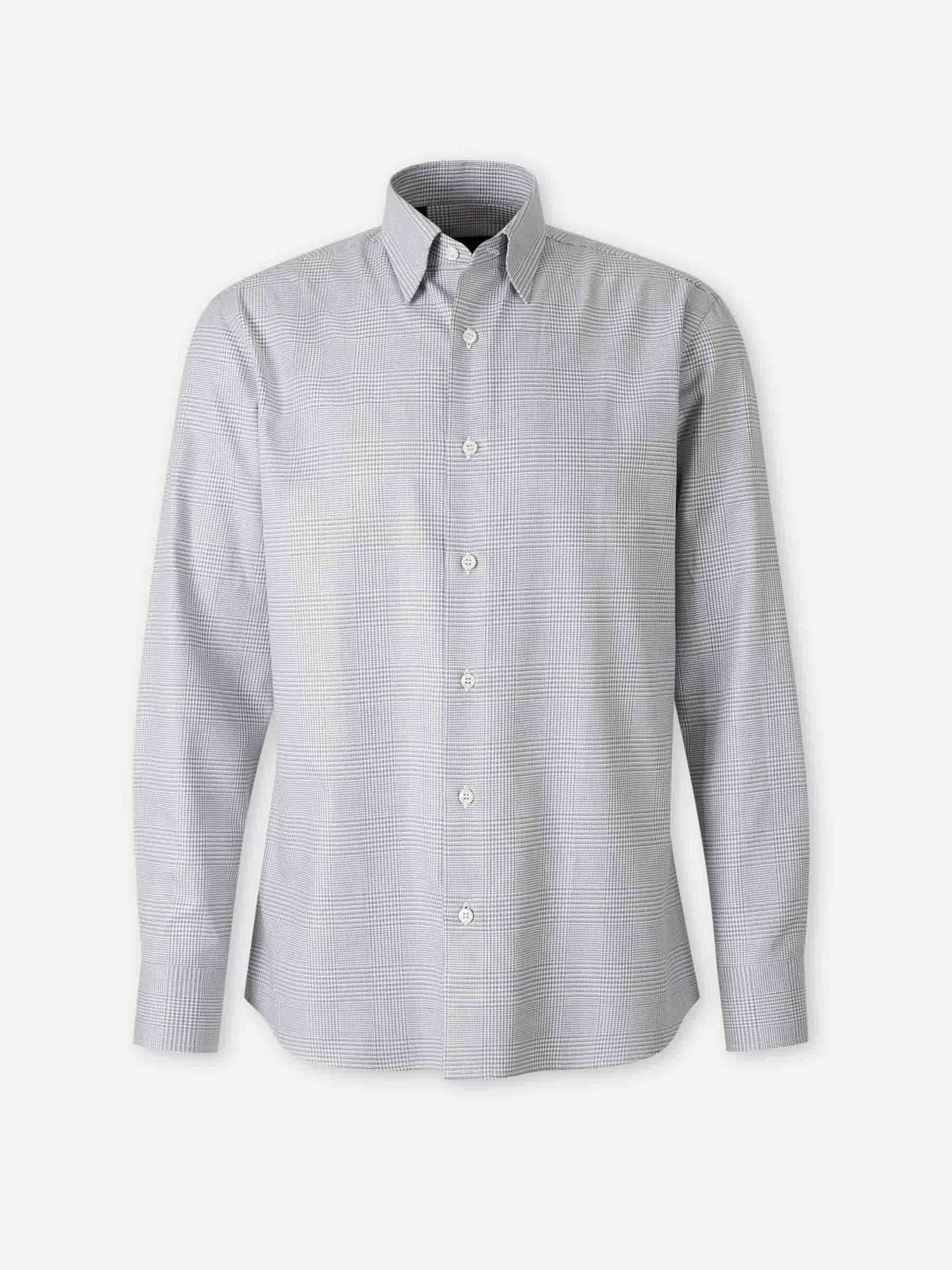 Outlet online Brioni Hombre Camisa Vestir Estampada color Gris Claro sku 531-006521 01 - Foto 1