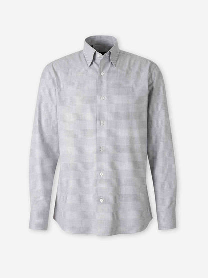 Outlet online Brioni Hombre Camisa Vestir Estampada color Gris Claro sku 531-006521 01 - Foto 1