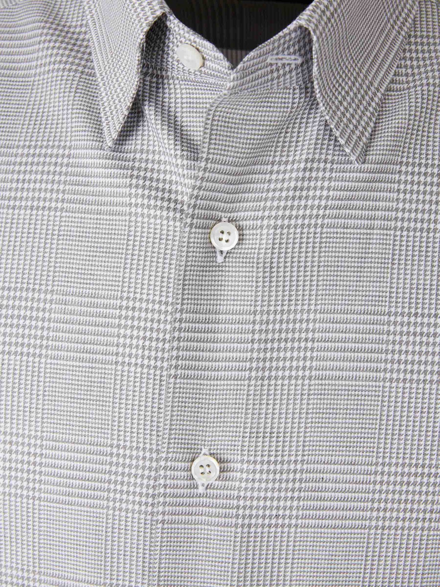 Outlet online Brioni Hombre Camisa Vestir Estampada color Gris Claro sku 531-006521 01 - Foto 3