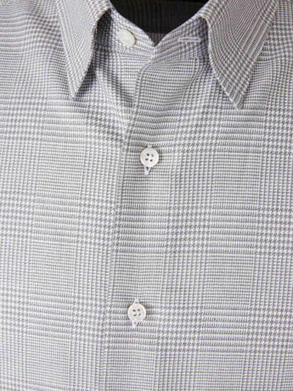 Outlet online Brioni Hombre Camisa Vestir Estampada color Gris Claro sku 531-006521 01 - Foto 3