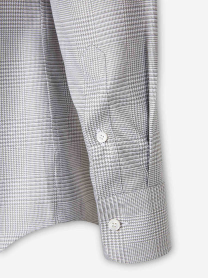 Outlet online Brioni Hombre Camisa Vestir Estampada color Gris Claro sku 531-006521 01 - Foto 4