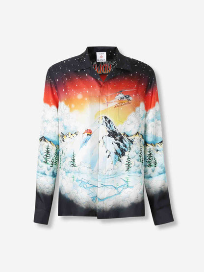 Outlet online Casablanca Hombre Camisa Estampada Seda color Multicolor sku 531-006525 01 - Foto 1