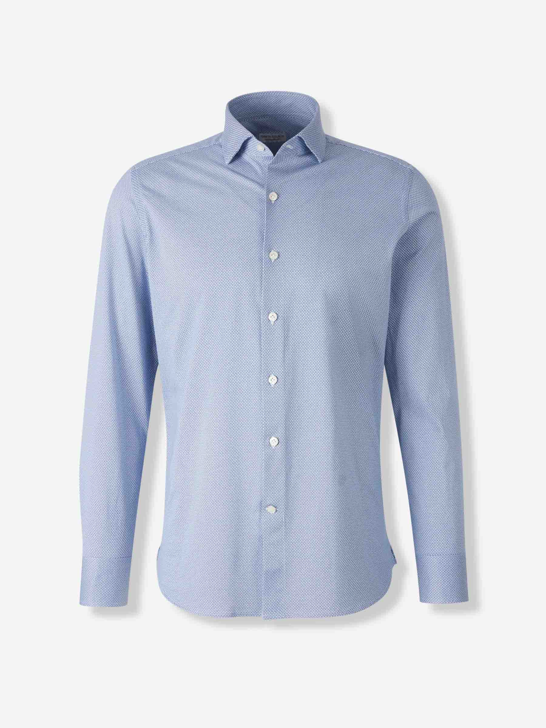 Outlet online Santa Eulalia Hombre Camisa Estampada Algodón color Blanco sku 531-006533 01 - Foto 1
