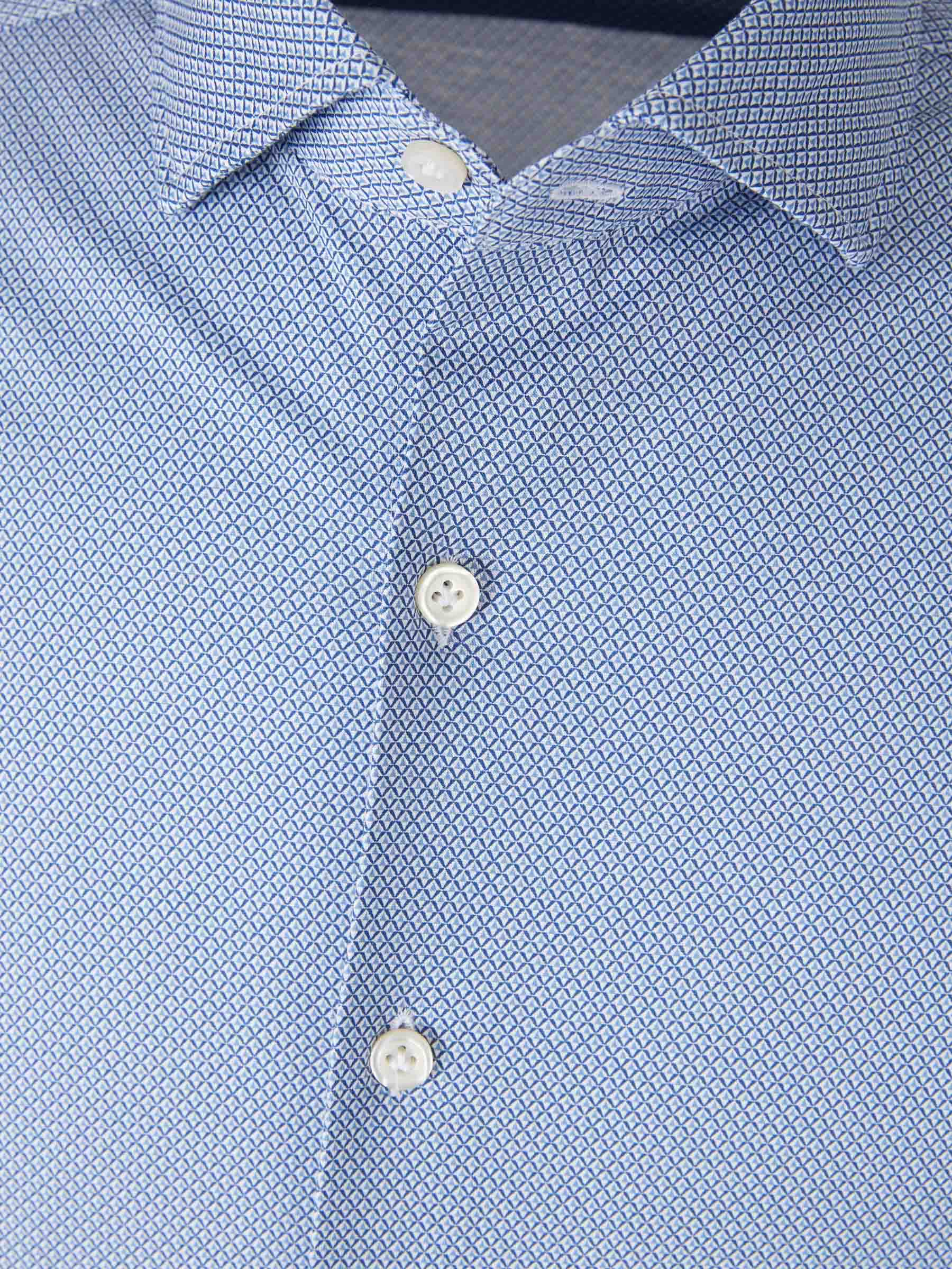 Outlet online Santa Eulalia Hombre Camisa Estampada Algodón color Blanco sku 531-006533 01 - Foto 3