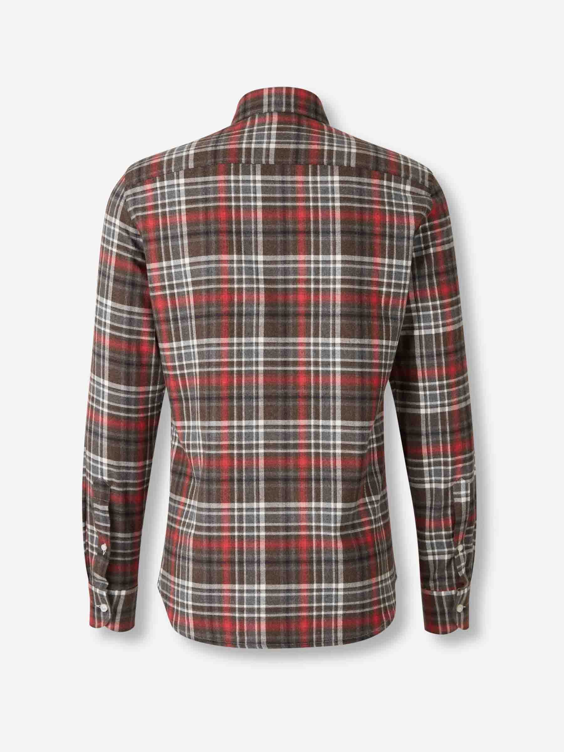 Outlet online Santa Eulalia Hombre Camisa Motivo Cuadros color Rojo sku 531-006534 01 - Foto 2