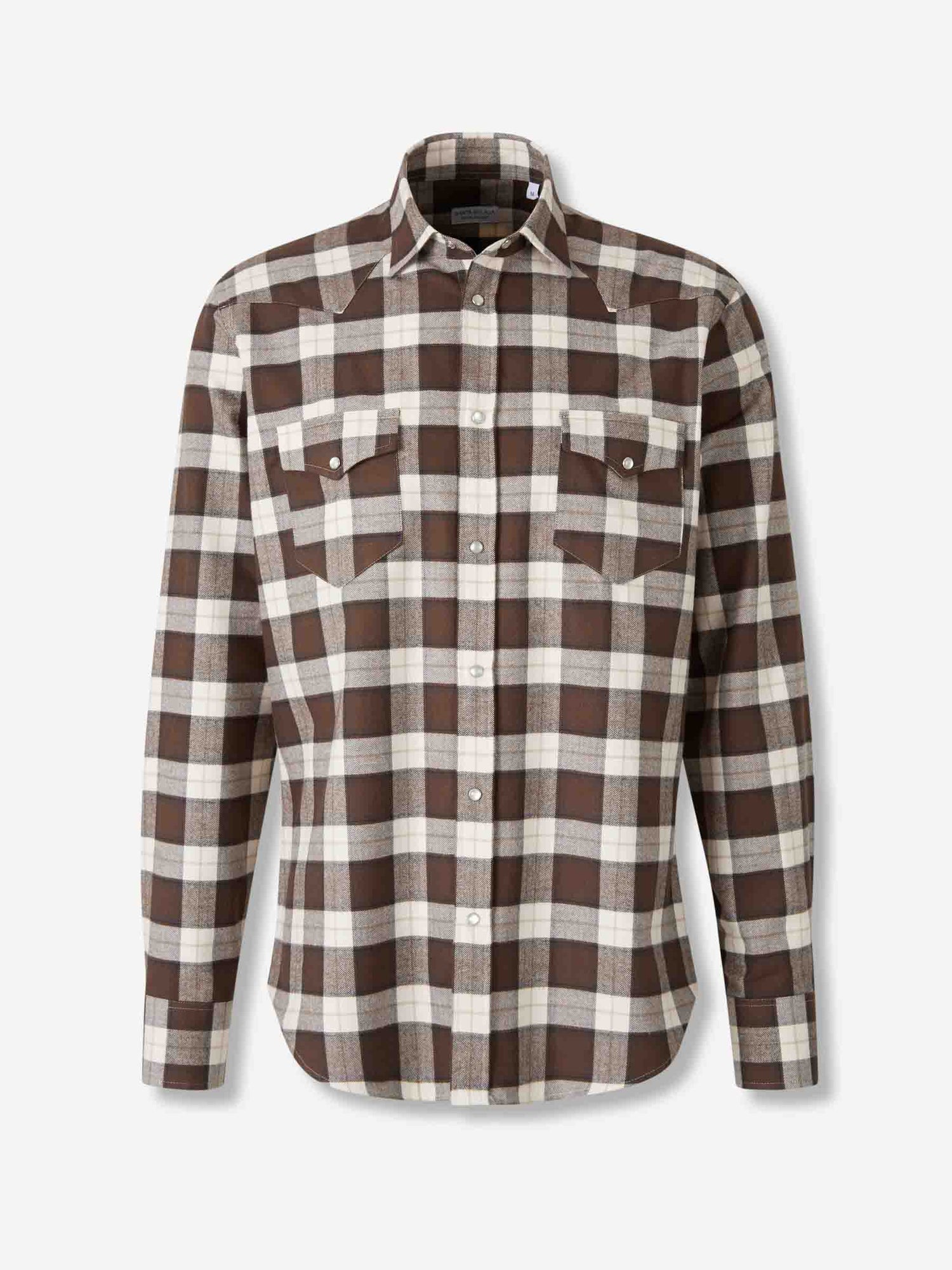 Outlet online Santa Eulalia Hombre Camisa Cuadros Algodón color Marrón sku 531-006535 01 - Foto 1