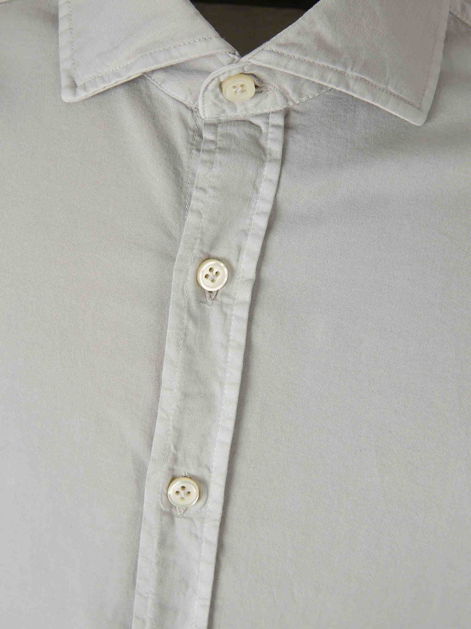 Outlet online Santa Eulalia Hombre Camisa Vestir Lisa color Gris sku 531-006536 02 - Foto 3