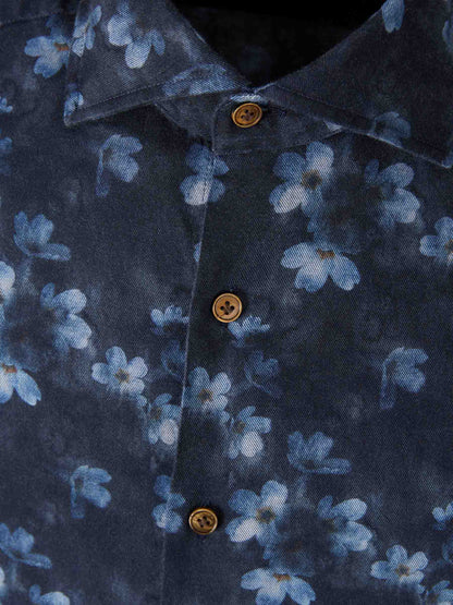 Outlet online Santa Eulalia Hombre Camisa Casual Floral color Azul Marino sku 531-006540 01 - Foto 3