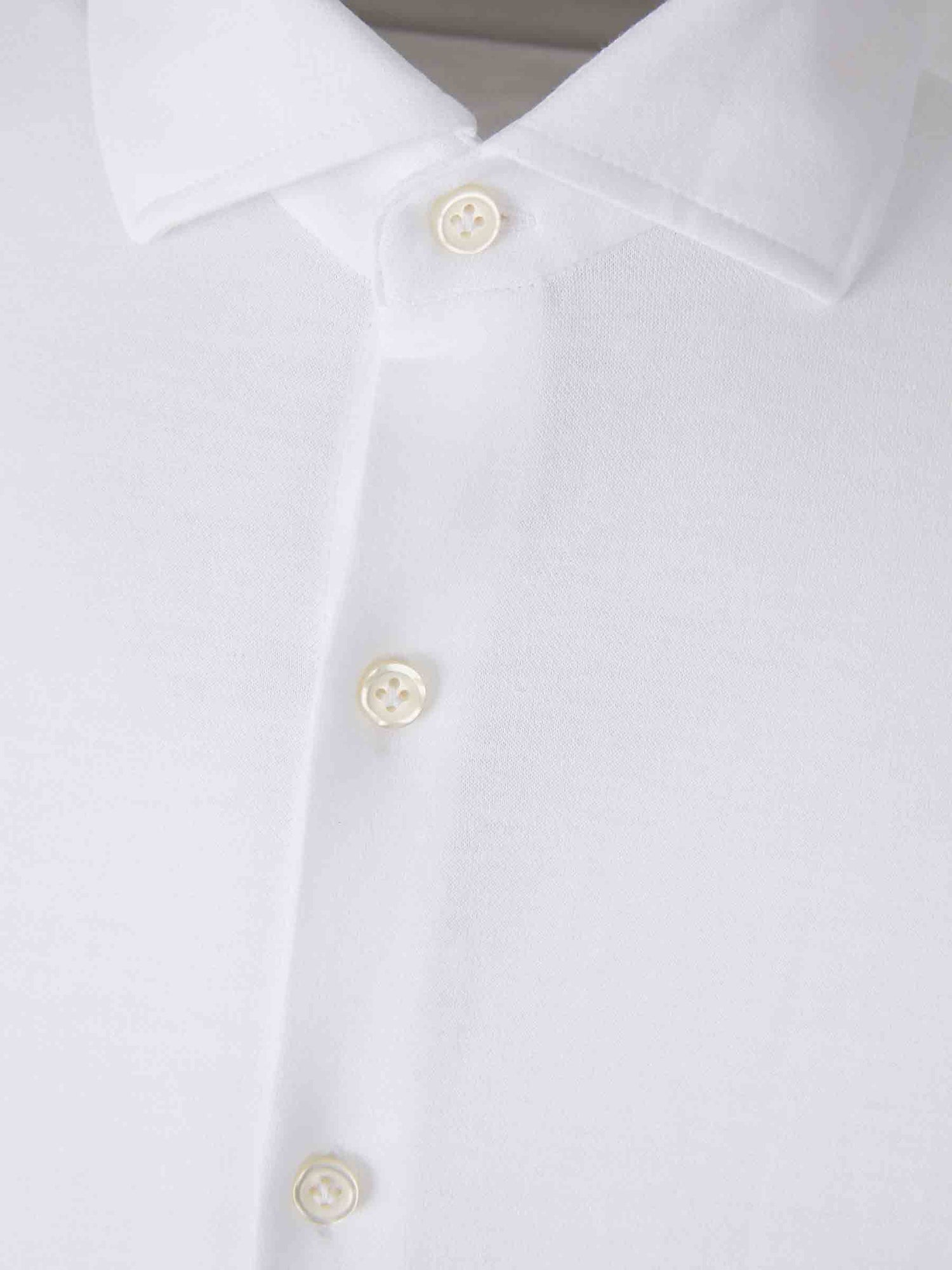 Outlet online Santa Eulalia Hombre Camisa Lisa Algodón color Blanco sku 531-006541 01 - Foto 3
