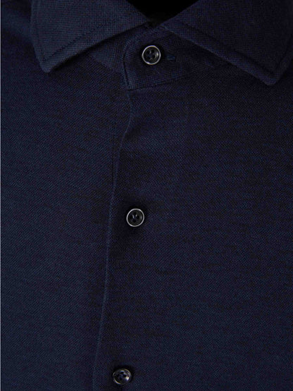 Outlet online Santa Eulalia Hombre Camisa Lisa Algodón color Azul Marino sku 531-006541 02 - Foto 3