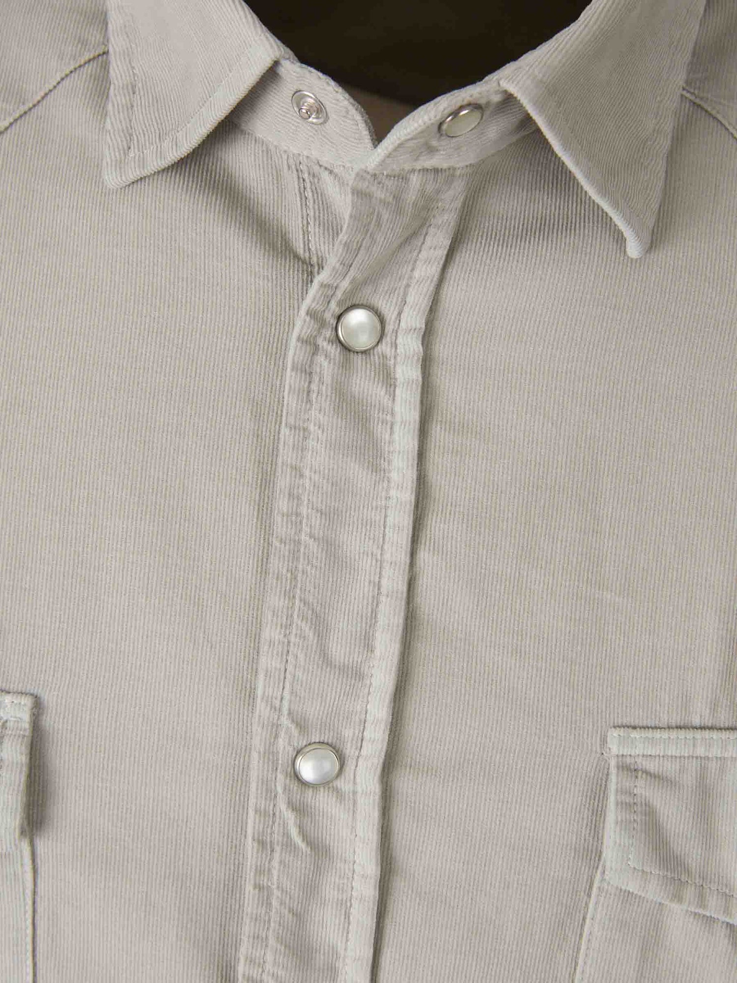 Outlet online Santa Eulalia Hombre Camisa Casual Pana color Gris sku 531-006542 01 - Foto 3