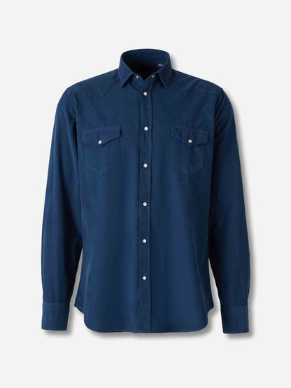 Outlet online Santa Eulalia Hombre Camisa Casual Pana color Azul Marino sku 531-006542 02 - Foto 1