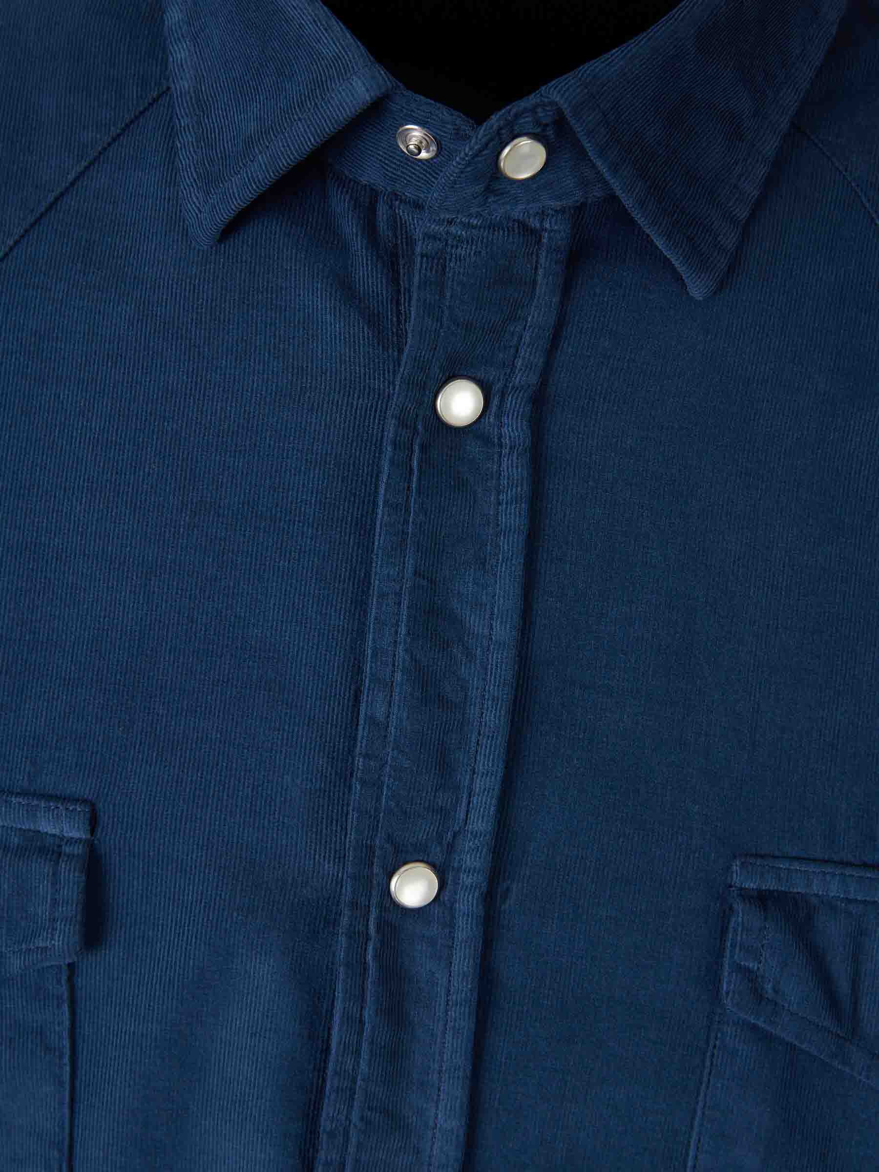 Outlet online Santa Eulalia Hombre Camisa Casual Pana color Azul Marino sku 531-006542 02 - Foto 3