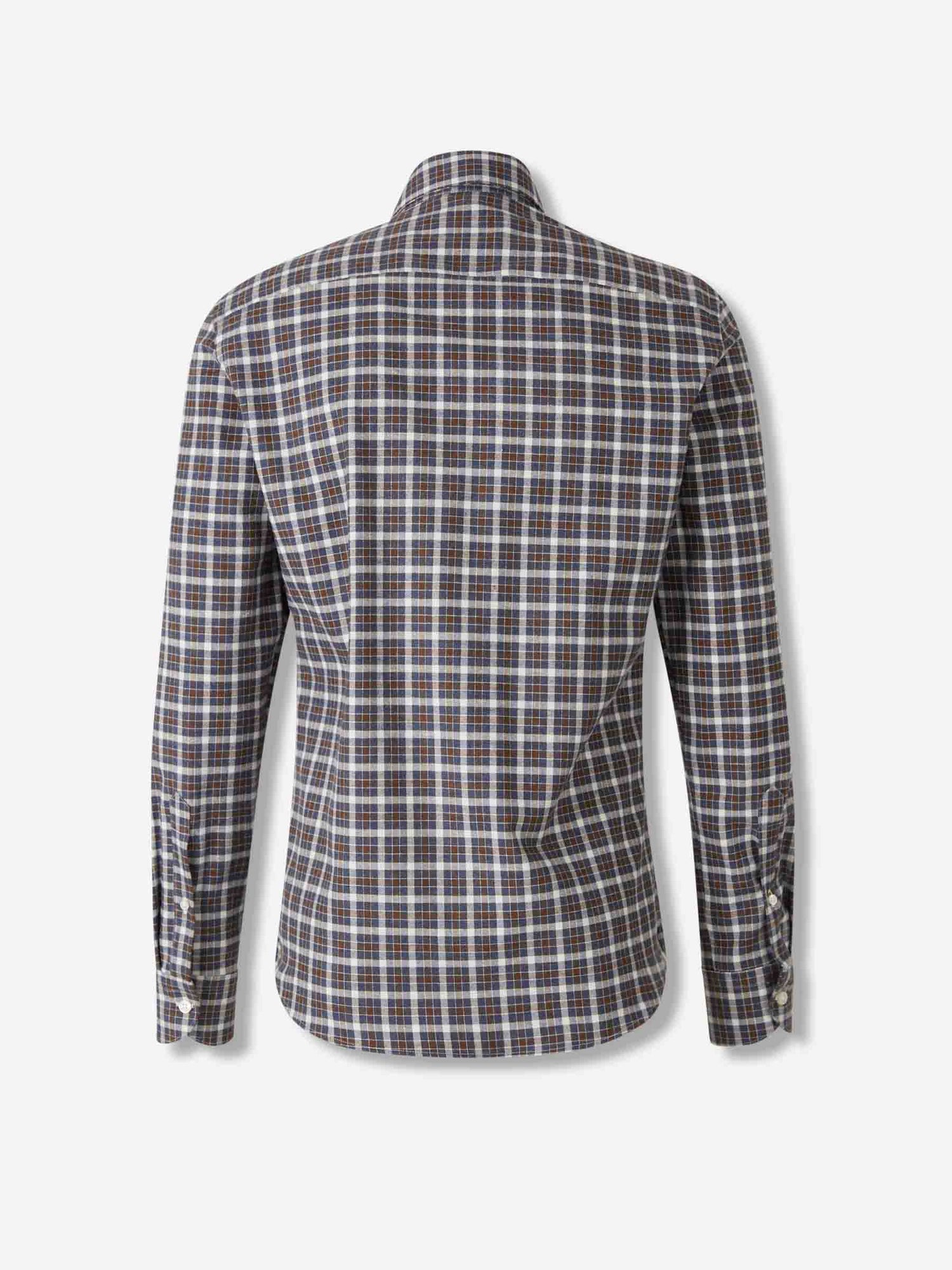 Outlet online Santa Eulalia Hombre Camisa Motivo Cuadros color Marrón sku 531-006543 01 - Foto 2