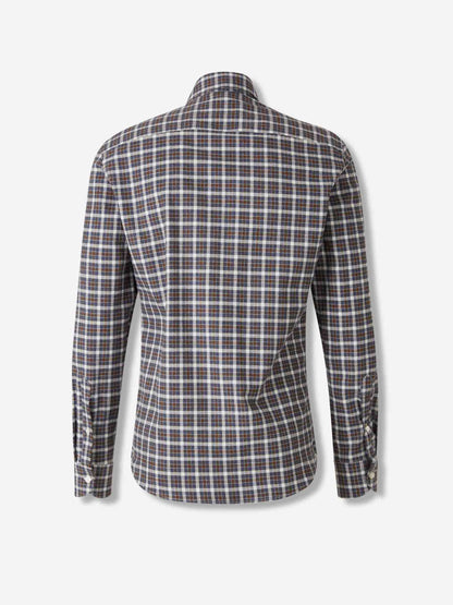 Outlet online Santa Eulalia Hombre Camisa Motivo Cuadros color Marrón sku 531-006543 01 - Foto 2