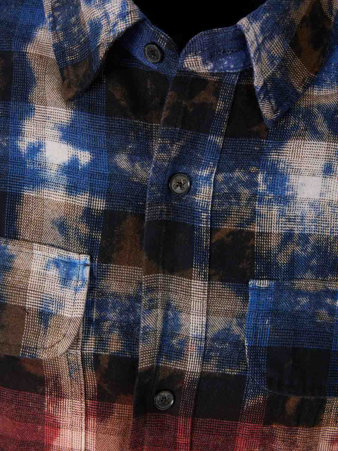 Outlet online Palm Angels Hombre Camisa Cuadros Estampado color Rojo sku 531-006548 01 - Foto 2