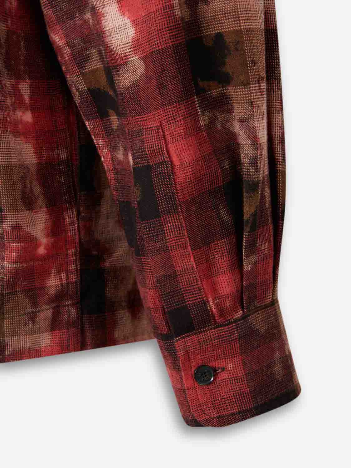 Outlet online Palm Angels Hombre Camisa Cuadros Estampado color Rojo sku 531-006548 01 - Foto 3