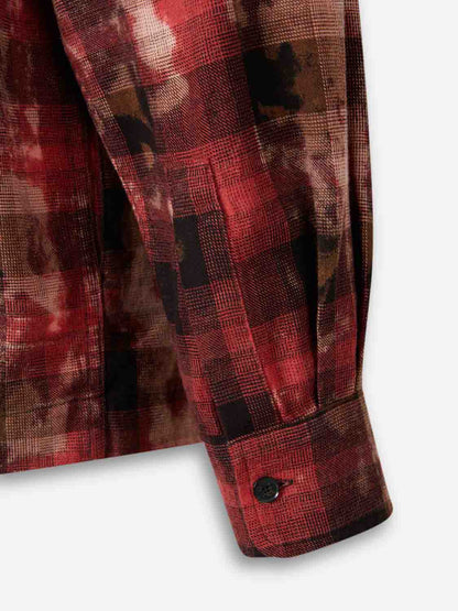 Outlet online Palm Angels Hombre Camisa Cuadros Estampado color Rojo sku 531-006548 01 - Foto 3