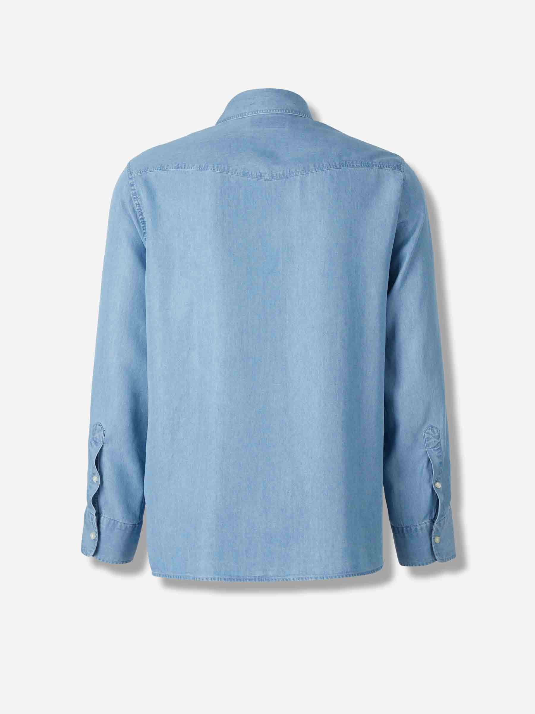 Outlet online Officine Générale Hombre Camisa Denim color Azul Denim sku 531-006557 01 - Foto 2