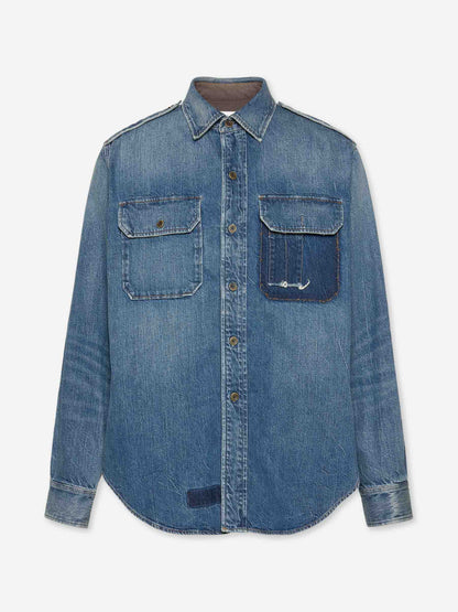 Outlet online Maison Margiela Hombre Camisa Denim Vintage color Azul Denim sku 531-006564 01 - Foto 1