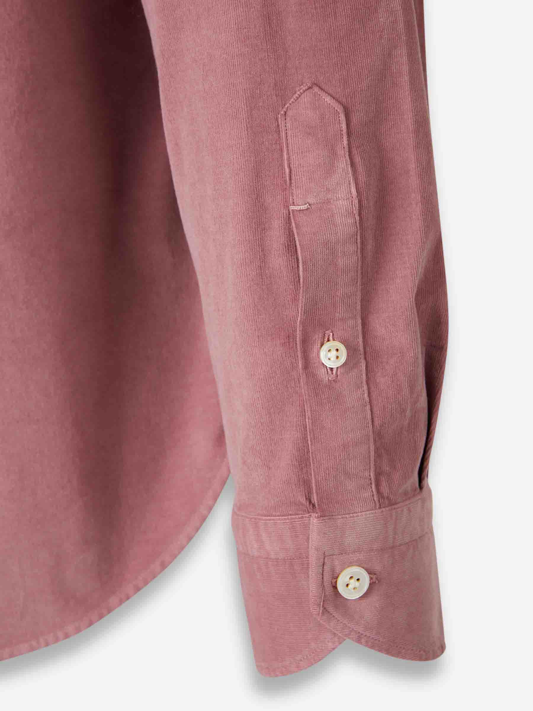 Outlet online Vincenzo di Ruggiero Hombre Camisa Micro Pana color Rosa Envejecido sku 531-006571 02 - Foto 4