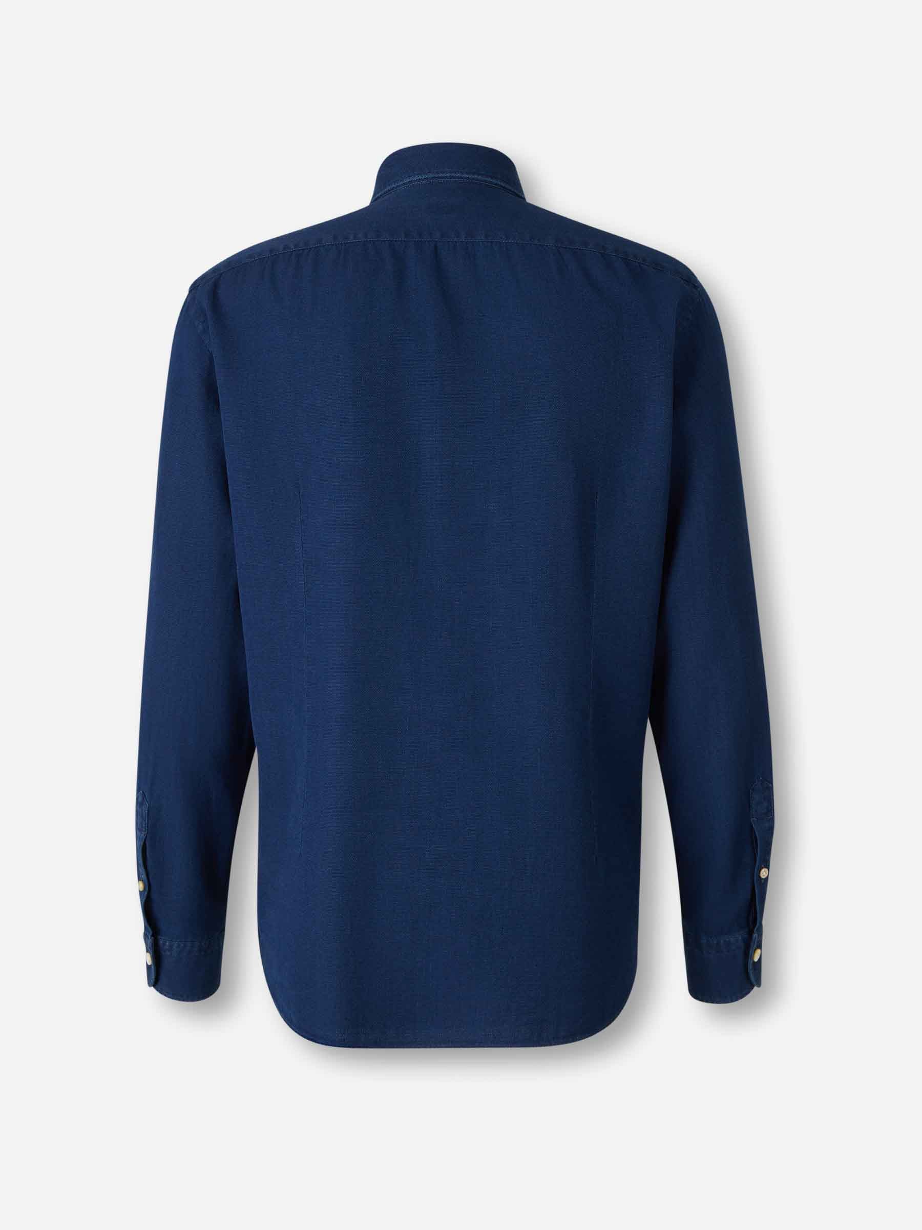 Outlet online Vincenzo di Ruggiero Hombre Camisa Vestir color Azul Noche sku 531-006573 01 - Foto 2