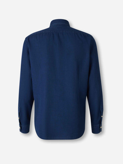 Outlet online Vincenzo di Ruggiero Hombre Camisa Vestir color Azul Noche sku 531-006573 01 - Foto 2