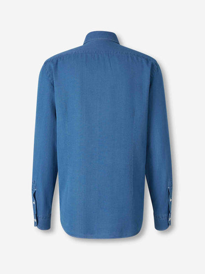 Outlet online Vincenzo di Ruggiero Hombre Camisa Vestir color Azul Marino sku 531-006573 02 - Foto 2