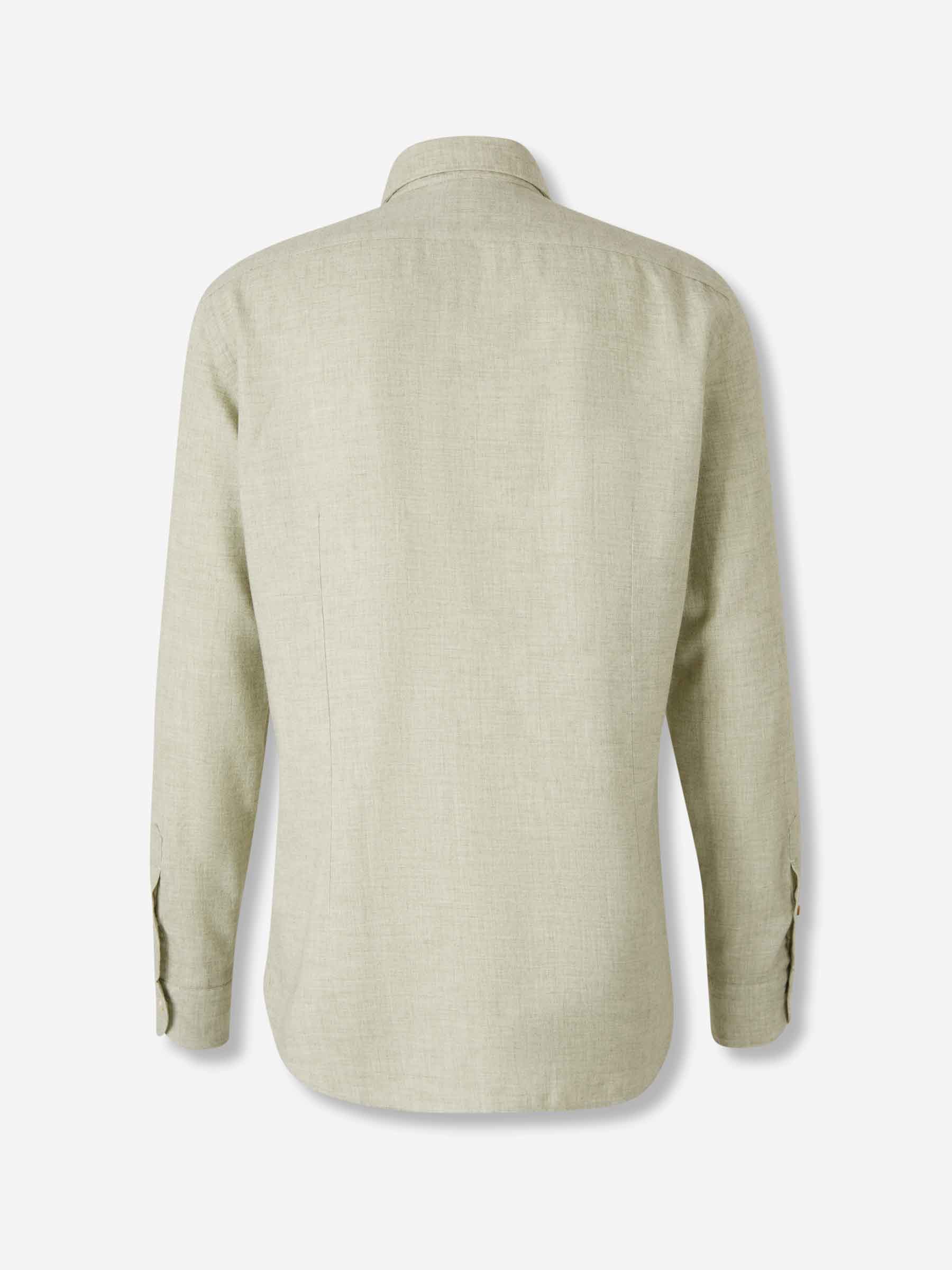 Outlet online Vincenzo di Ruggiero Hombre Camisa Vestir color Verde sku 531-006575 02 - Foto 2