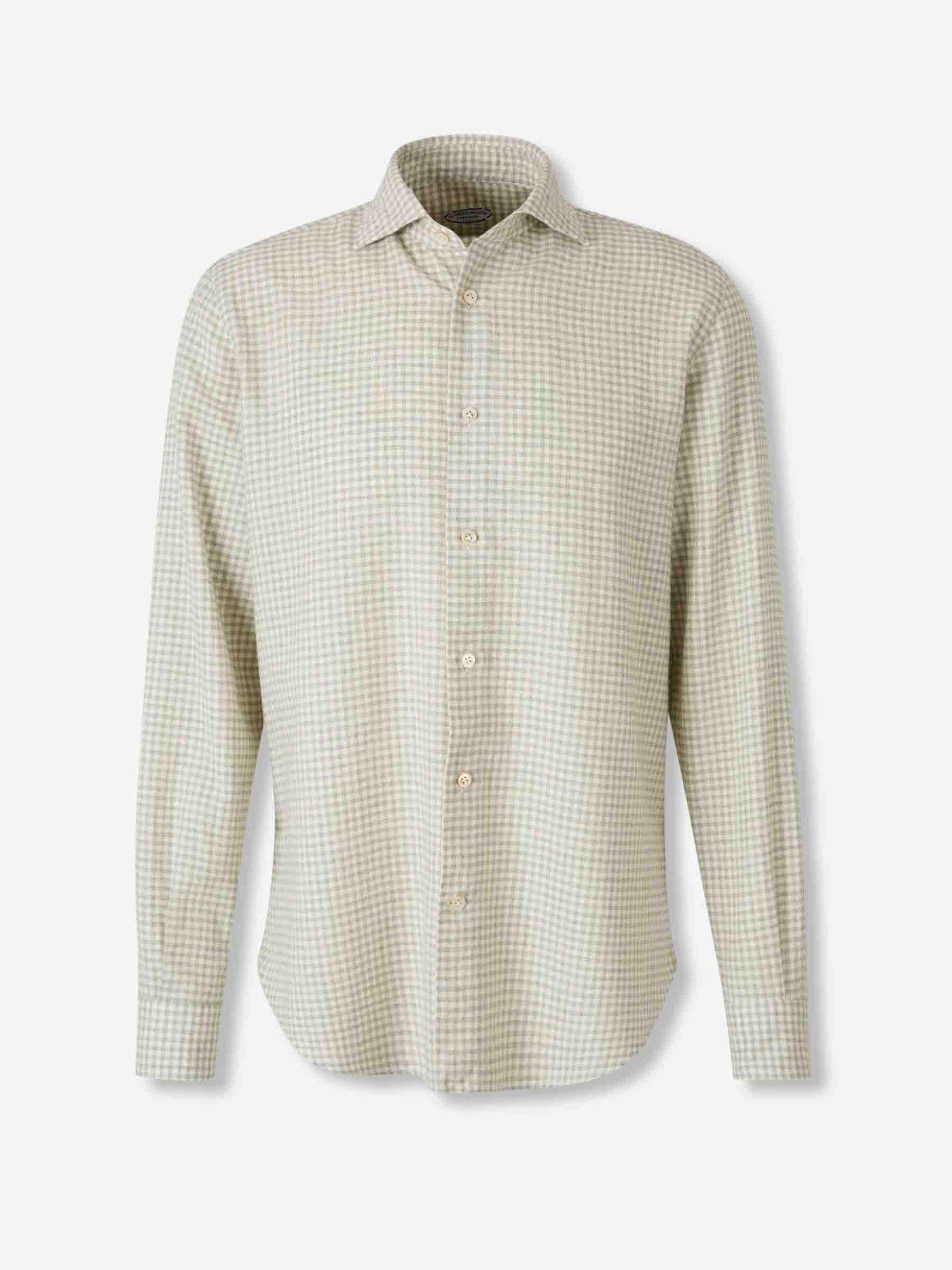 Outlet online Vincenzo di Ruggiero Hombre Camisa Vestir color Verde sku 531-006575 03 - Foto 1