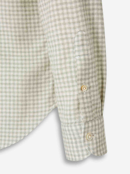 Outlet online Vincenzo di Ruggiero Hombre Camisa Vestir color Verde sku 531-006575 03 - Foto 4