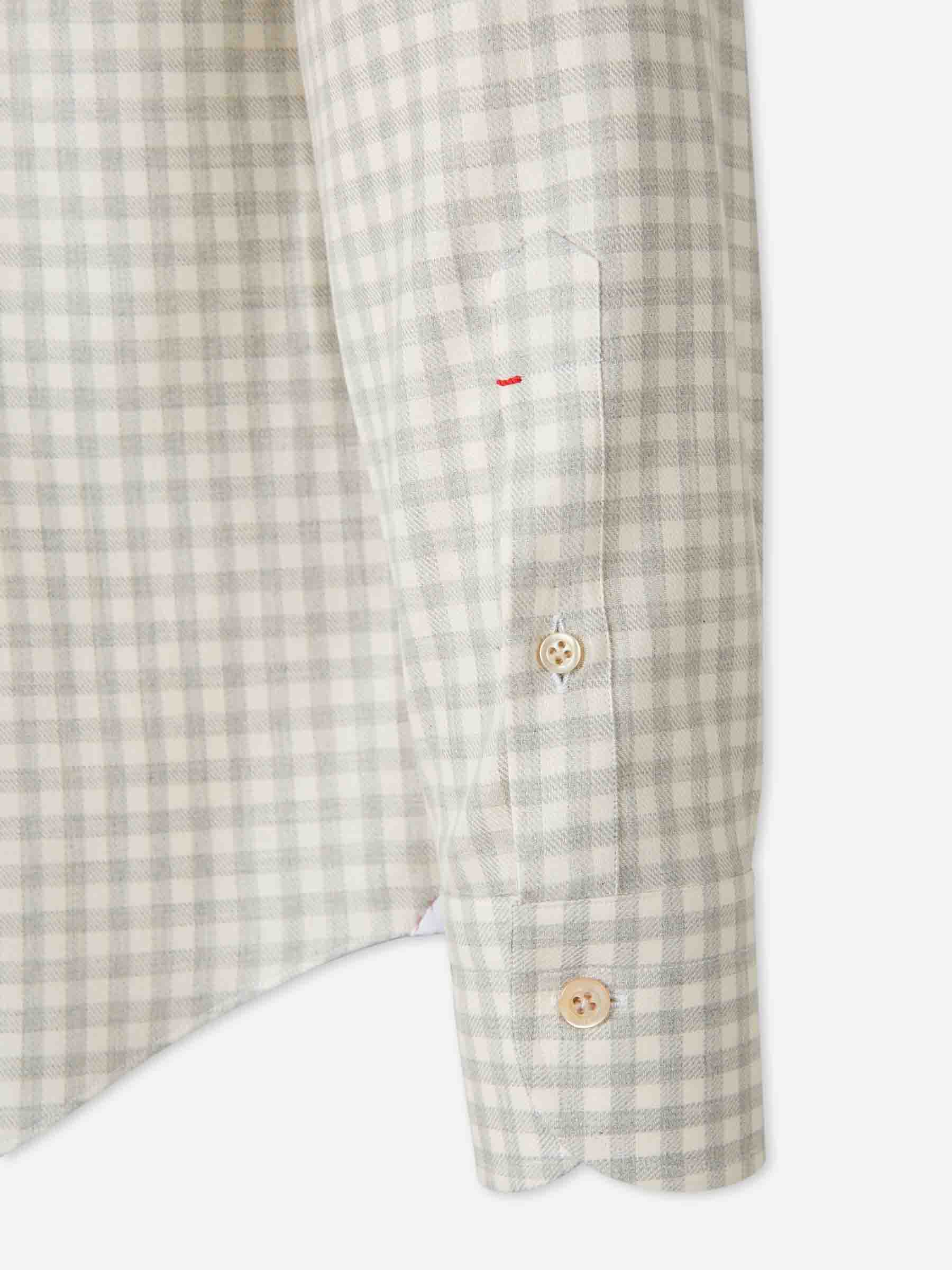 Outlet online Santa Eulalia Hombre Camisa Cuadros Algodón color Gris Claro sku 531-006577 02 - Foto 4