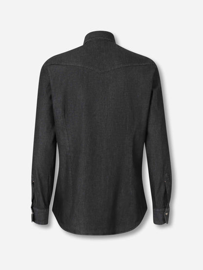 Outlet online Santa Eulalia Hombre Camisa Lisa Western color Azul Denim sku 531-006579 01 - Foto 2