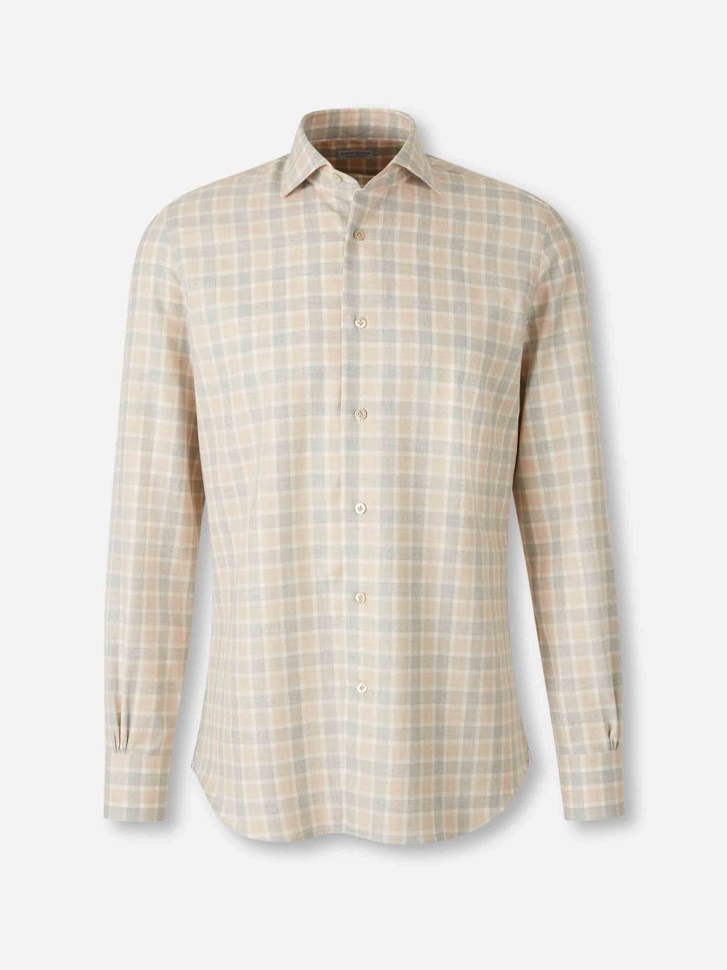 Outlet online Santa Eulalia Hombre Camisa Cuadros Algodón color Beige sku 531-006581 01 - Foto 1