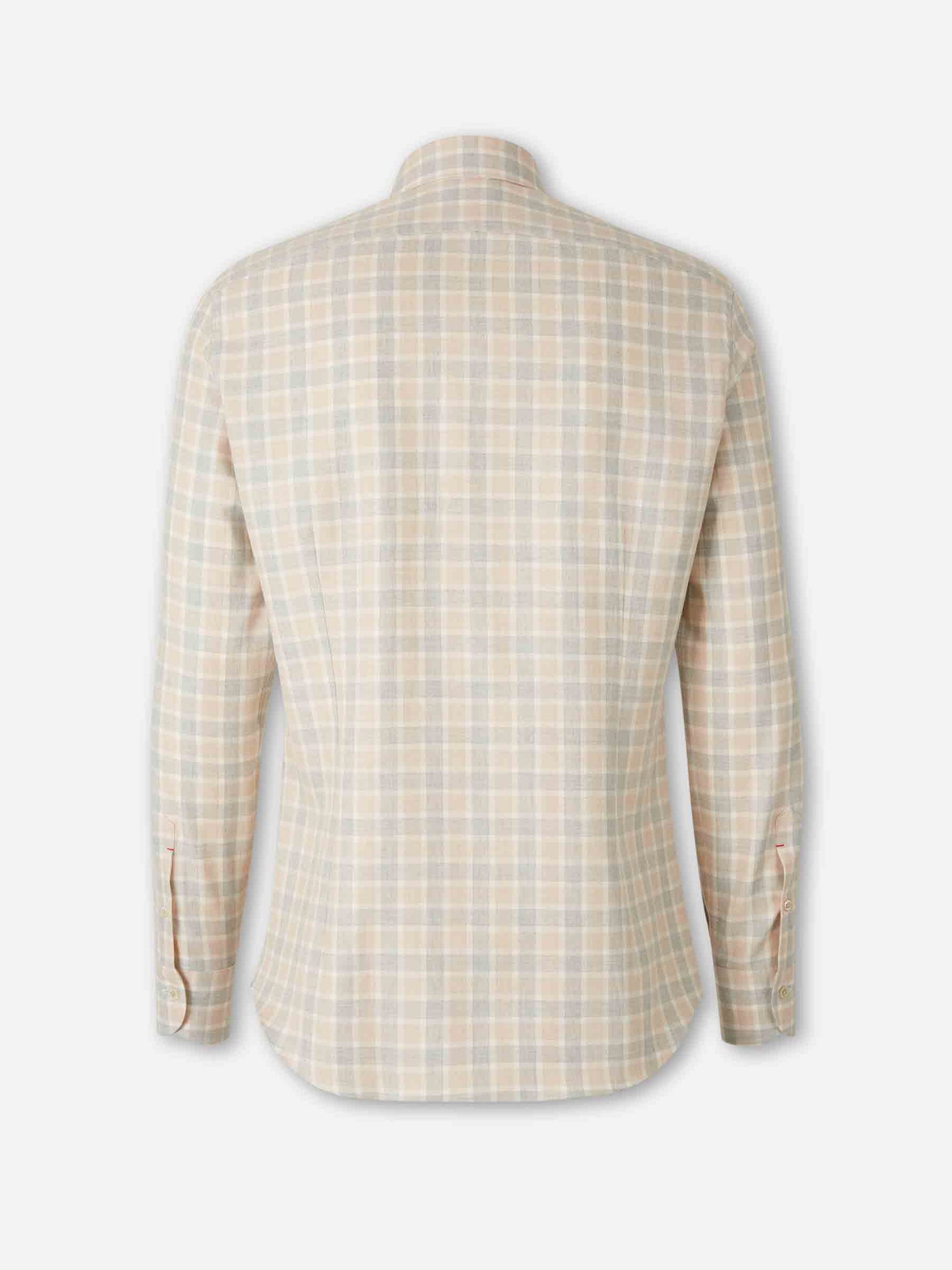 Outlet online Santa Eulalia Hombre Camisa Cuadros Algodón color Beige sku 531-006581 01 - Foto 2