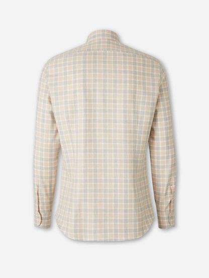 Outlet online Santa Eulalia Hombre Camisa Cuadros Algodón color Beige sku 531-006581 01 - Foto 2