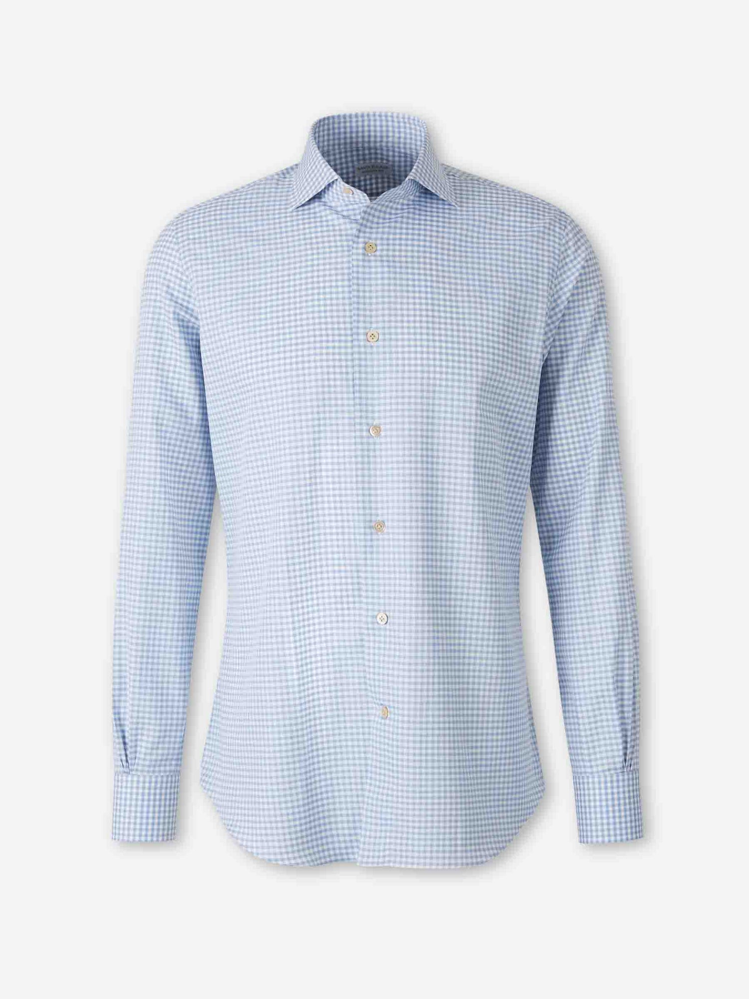 Outlet online Santa Eulalia Hombre Camisa Cuadros Algodón color Azul Celeste sku 531-006582 01 - Foto 1