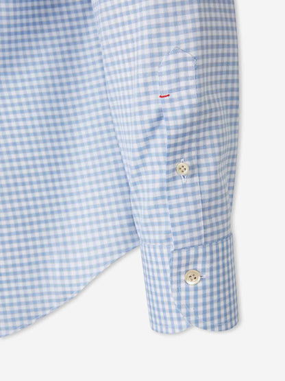 Outlet online Santa Eulalia Hombre Camisa Cuadros Algodón color Azul Celeste sku 531-006582 01 - Foto 4