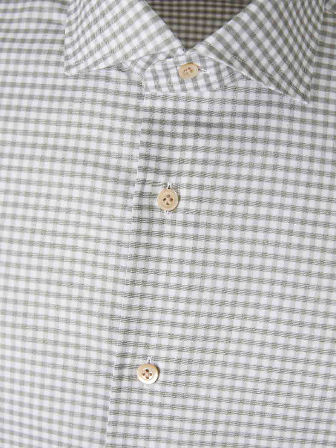Outlet online Santa Eulalia Hombre Camisa Motivo Cuadros color Verde sku 531-006582 03 - Foto 3
