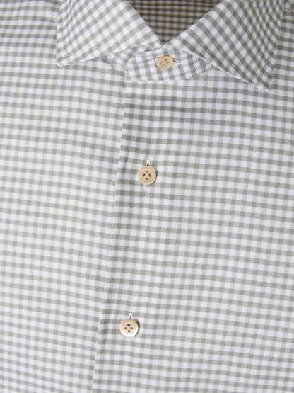 Outlet online Santa Eulalia Hombre Camisa Motivo Cuadros color Verde sku 531-006582 03 - Foto 3