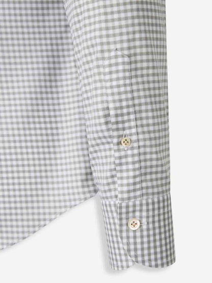 Outlet online Santa Eulalia Hombre Camisa Motivo Cuadros color Verde sku 531-006582 03 - Foto 4