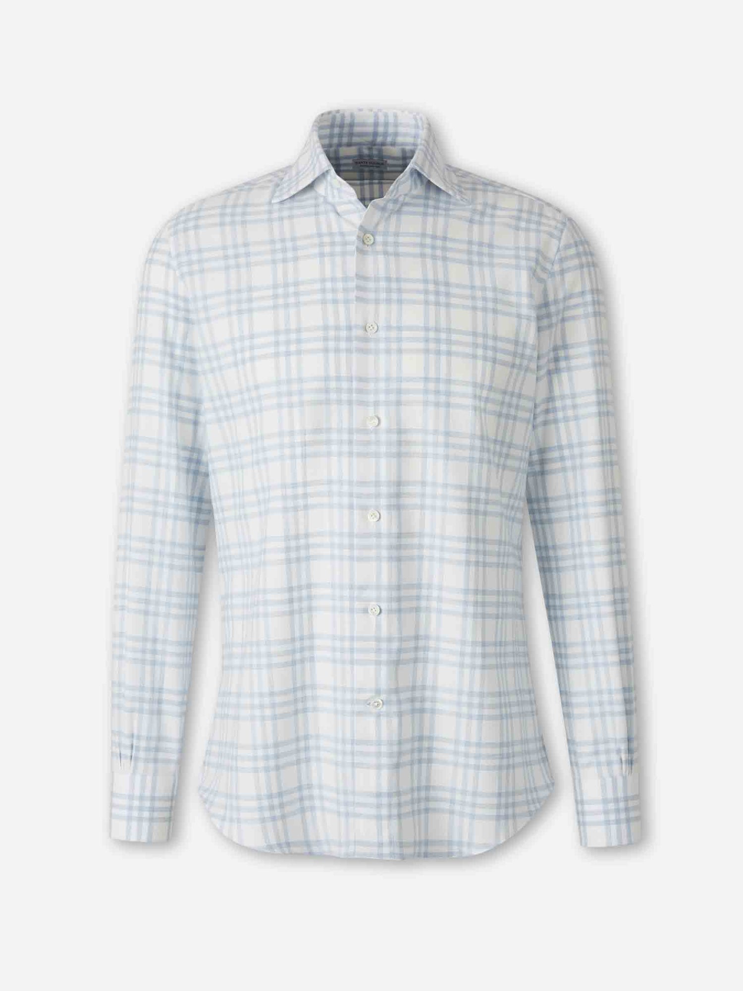 Outlet online Santa Eulalia Hombre Camisa Cuadros Algodón color Azul Celeste sku 531-006585 01 - Foto 1
