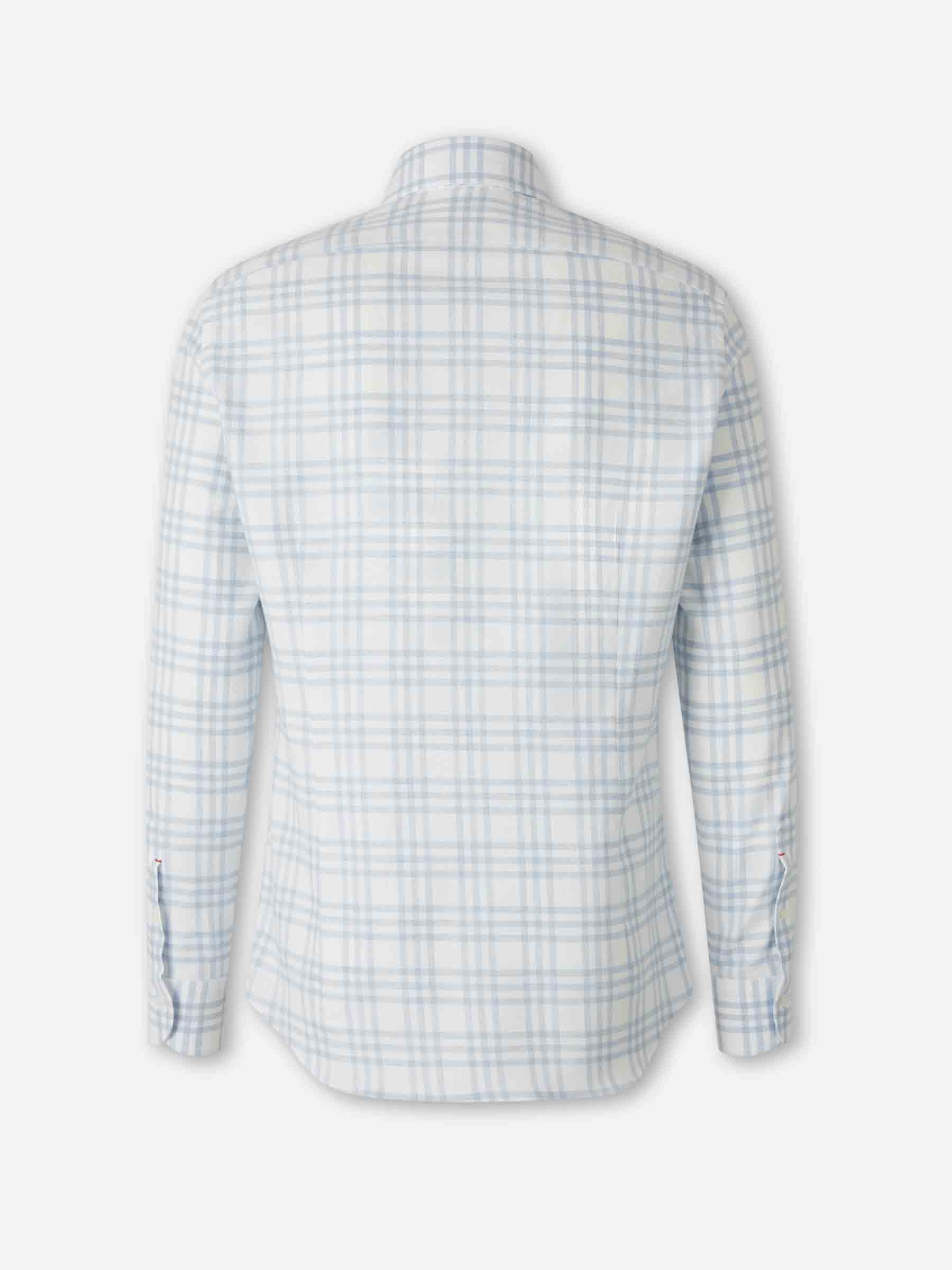 Outlet online Santa Eulalia Hombre Camisa Cuadros Algodón color Azul Celeste sku 531-006585 01 - Foto 2