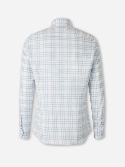 Outlet online Santa Eulalia Hombre Camisa Cuadros Algodón color Azul Celeste sku 531-006585 01 - Foto 2