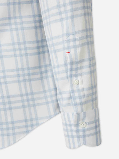 Outlet online Santa Eulalia Hombre Camisa Cuadros Algodón color Azul Celeste sku 531-006585 01 - Foto 4