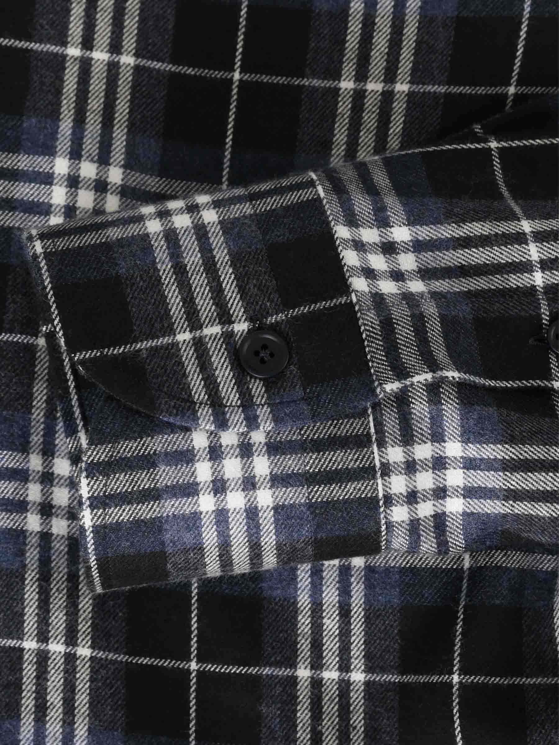Outlet online Santa Eulalia Hombre Camisa Casual Cuadros color Azul Marino sku 531-006586 01 - Foto 4