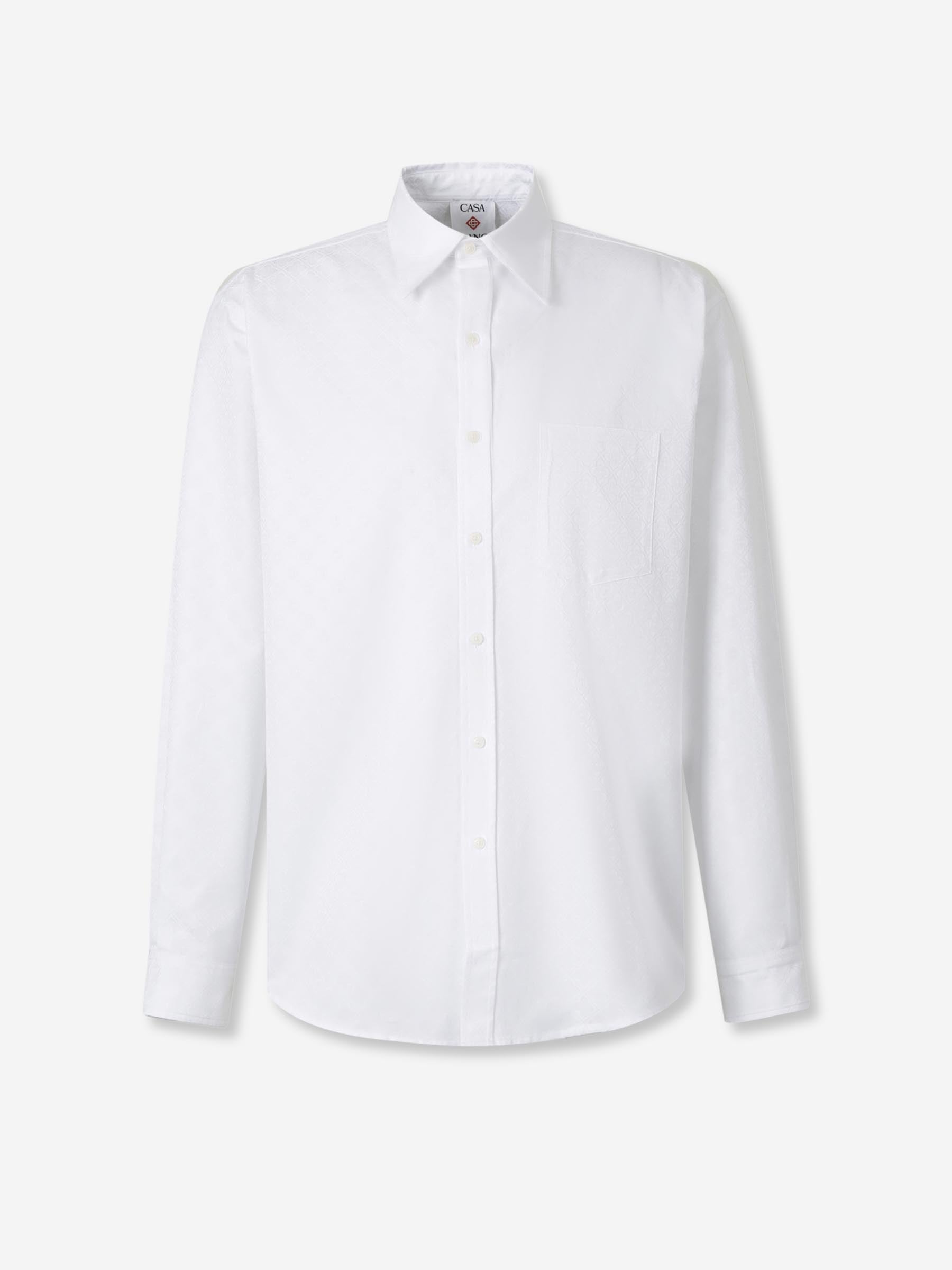 Outlet online Casablanca Hombre Camisa Monograma Jacquard color Blanco sku 531-006596 01 - Foto 1